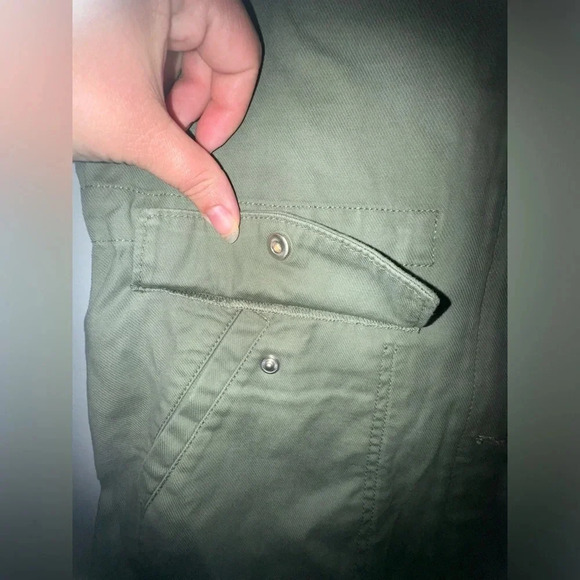 Talbots women’s Green safari jacket size extra small or XS spring lightweight - Picture 7 of 9